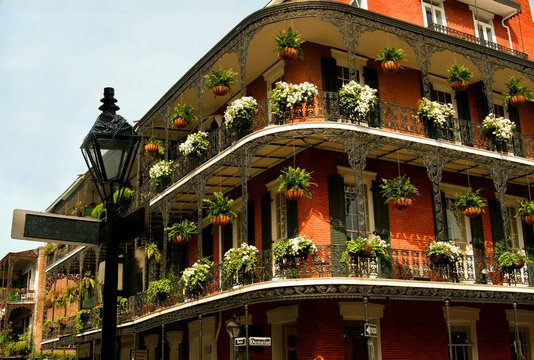 streetlight and balcony