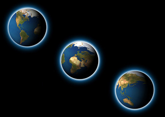 la terra e i continenti