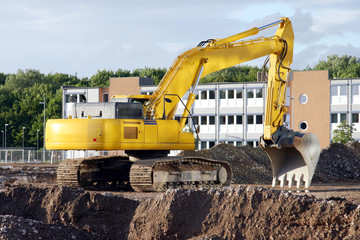 hydraulikbagger mit schaufel