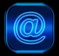 Obraz premium email symbol blue. (with clipping path)