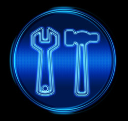 tools icon. (with clipping path)