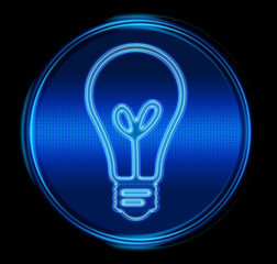 light bulb icon. (with clipping path)