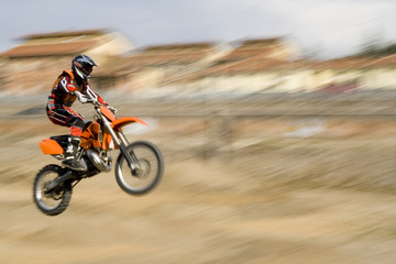 Obraz na płótnie Canvas motorcycle jump