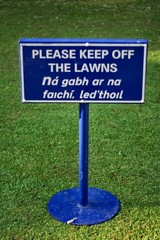 keep off the grass