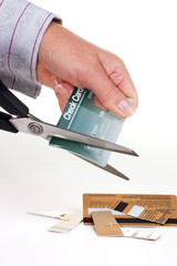 destroying credit cards
