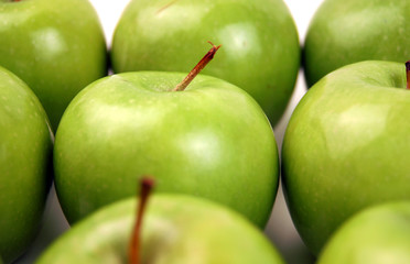 one among many - green apples