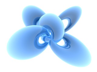 abstrakte blaue ringe