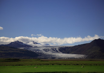 glacier on a clear day