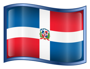 dominican republic flag icon.