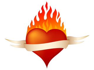 Burning heart