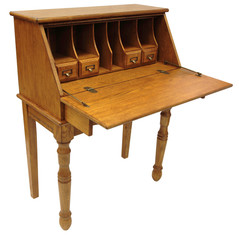 oak drop lid secretary desk