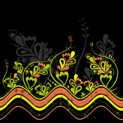 floral background, vector