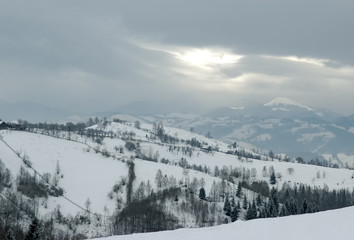 Fototapeta na wymiar winter scenery