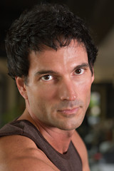 Fototapeta premium portrait of man exercising 2