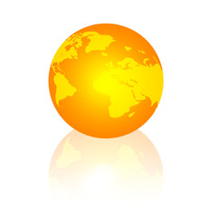 orange globe.