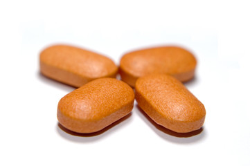 four vitamin c tablets