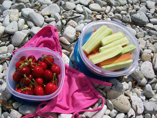 spuntino in spiaggia