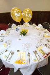 birthdat reception display