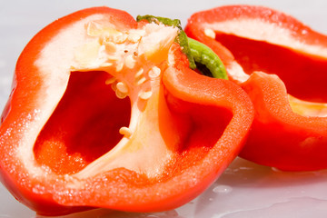 geschnittene paprika