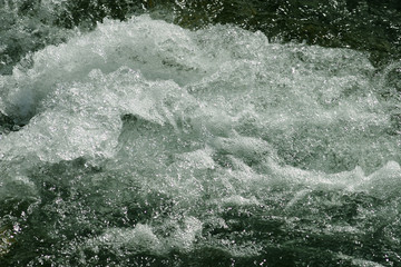 splash on wild river