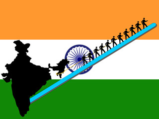 workers pulling india upwards