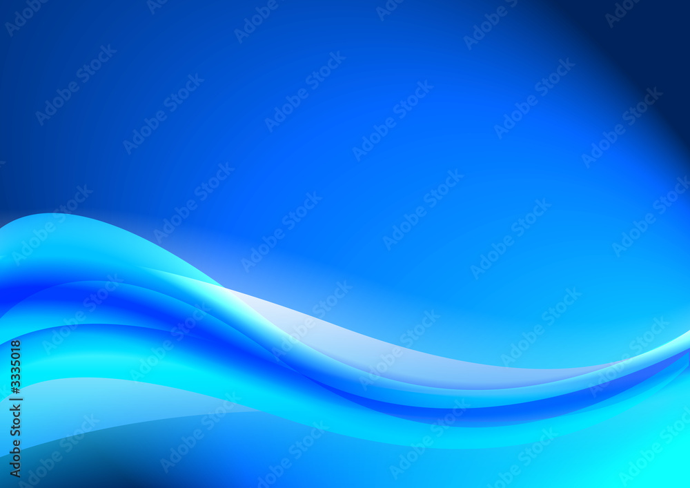 Wall mural blue abstract background