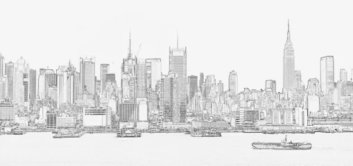  manhattan outline © Janice Barchat