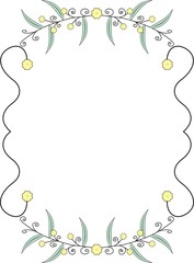 Fototapeta premium floral frame