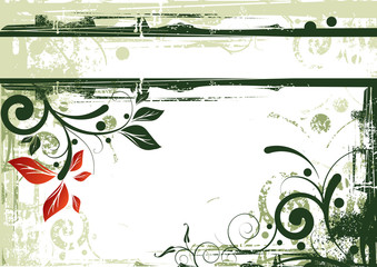 floral grunge background