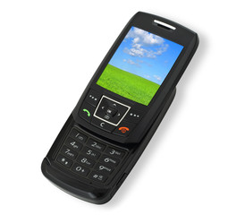 mobile phone with landscape