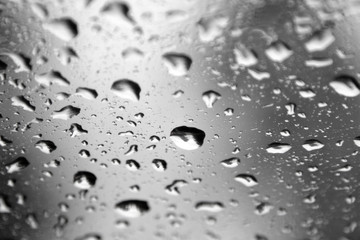 water drops on a window