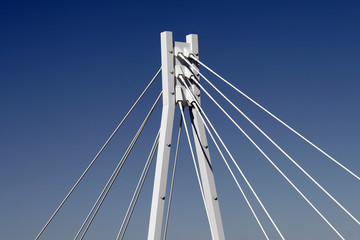 white bridge pylon