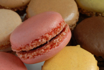 macaron à la fraise