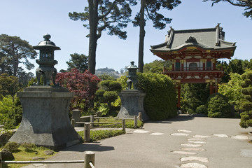 two meija era (1868–1912) large bronze lanterns
