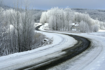 road in winter