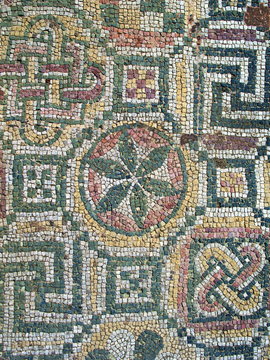 antique roman floor mosaic