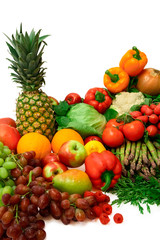 vibrant vegetables and fruits