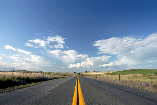 rural two lane road
