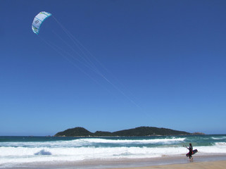 kitesurfing