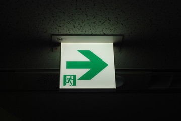 emergency exit sign