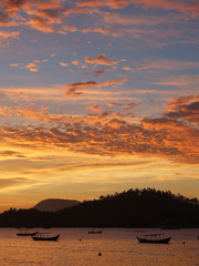 sunset in porto belo