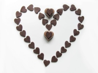 sweet chocolate heart