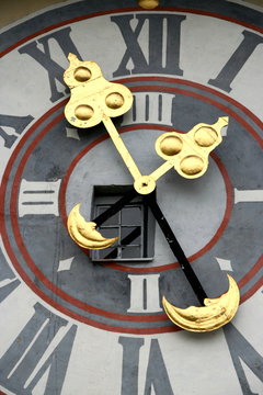 uhrturm (clock tower) in graz, austria