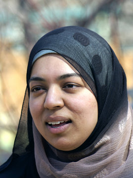 empathetic muslim woman