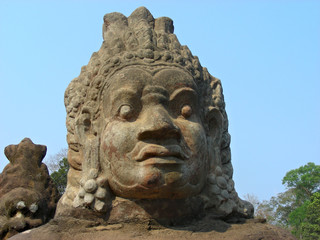 guardian of angkor - statue - cambodia - asia