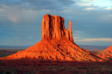 a mitten of monument valley