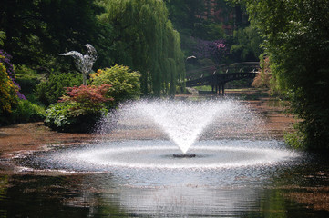 fountain in garden - 3368841