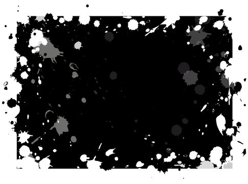 taches de peinture noir