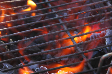 bbq flames