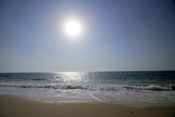 le soleil sur la mer